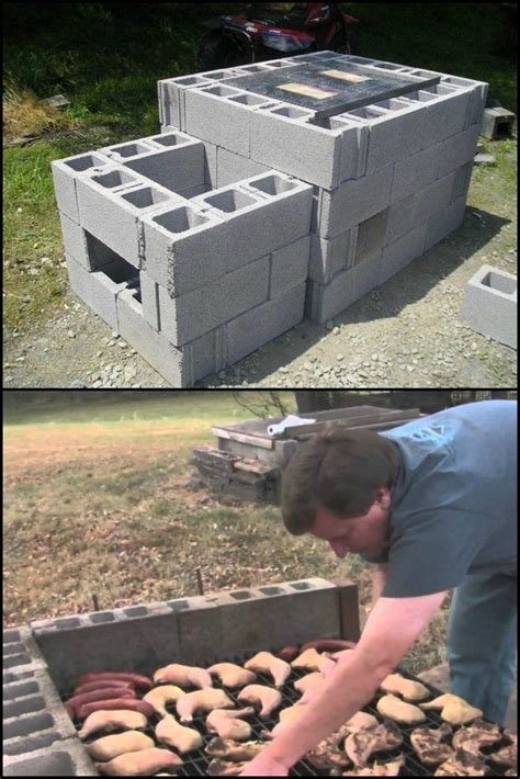 Build A Cinder Block Pit Smoker For 250 Dixh Have You Ever