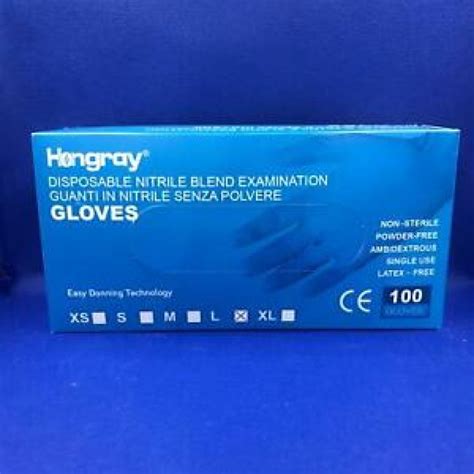 Guanti Nitrile XL Hongray 100 Pezzi Farmacia Loreto