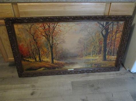 Vintage Robert Wood "October Morn" Print - I | EstateSales.org