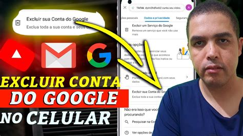 Como Apagar Conta Do Google Pelo Celular YouTube