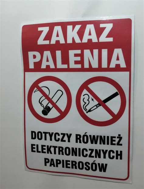 Naklejka Piktogram Zakaz Palenia X Cm Naklejka Piktogram