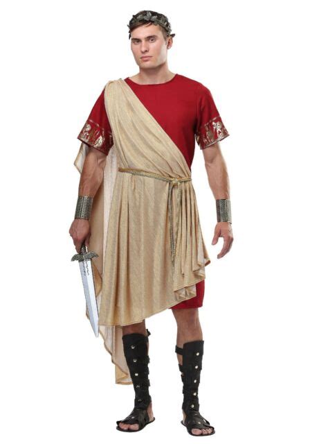 Adult Roman Toga Greek Noble Caesar Costume Size X With Defect Ebay