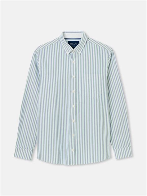 Buy Oxford Blue Green Striped Classic Fit Shirt From The Joules Online Shop