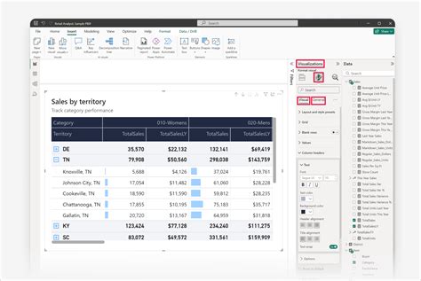 행렬 시각적 개체 서식 지정 설정 Power Bi Microsoft Learn