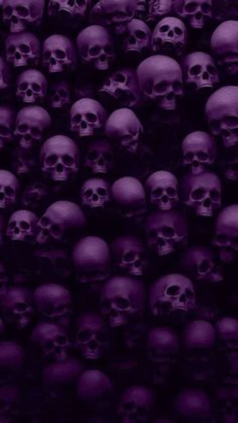 The Dead Aesthetic Purple Skulls Hd Phone Wallpaper Peakpx