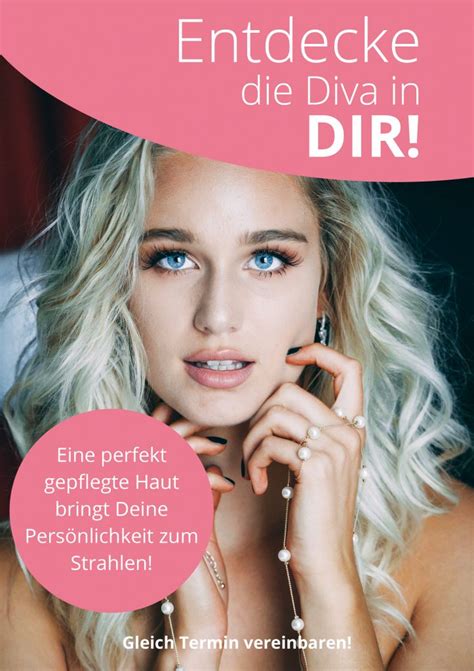 Plakat Pflege Diva Din A Kosmetikbehandlung