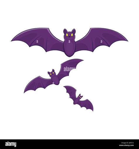 Halloween bats icon, cartoon style Stock Vector Image & Art - Alamy