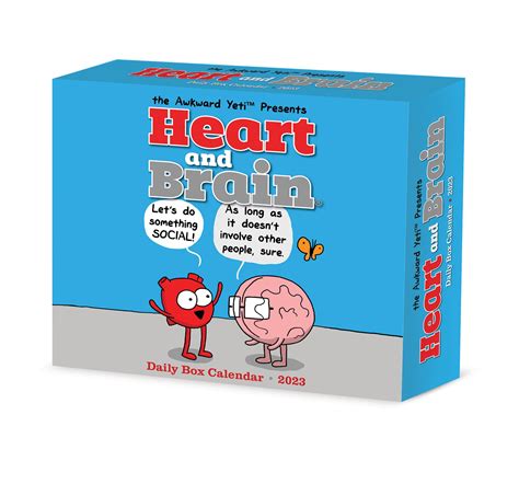 Heart And Brain By The Awkward Yeti 2023 Box Calendar By Nick Seluk Awkward Yeti Goodreads