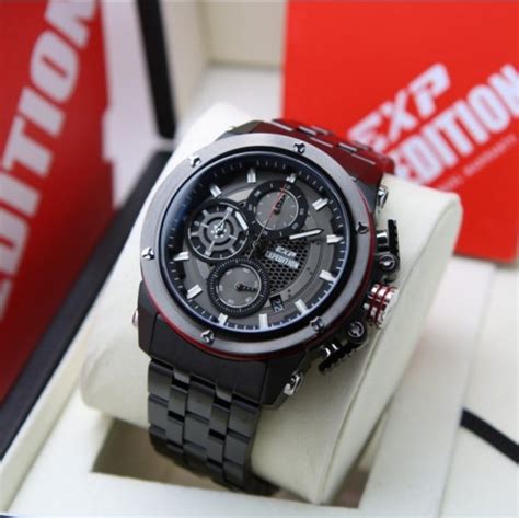 Jual Jam Tangan Pria Original Expedition E 6748 Full Black Garansi