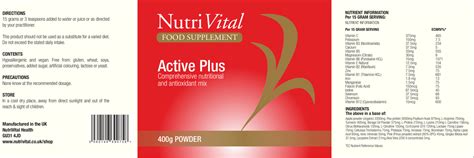 Active Plus 400g: The Natural Dispensary