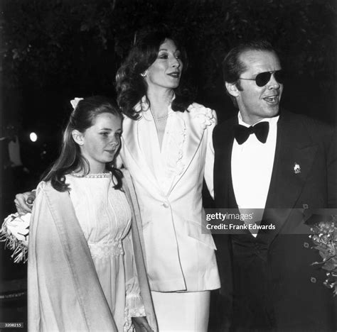 American Actors Anjelica Huston And Jack Nicholson And Nicholsons