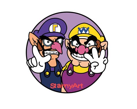 I drew Wario and Waluigi! : r/Wario