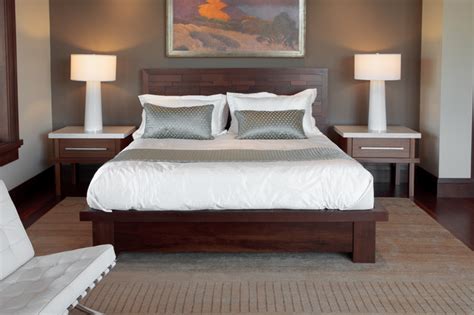 Peruvian Walnut Bed Contemporary Bedroom Salt Lake City By