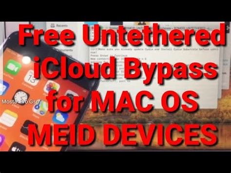 Free Untethered ICloud Bypass For MAC OS MEID Devices Fix Restart