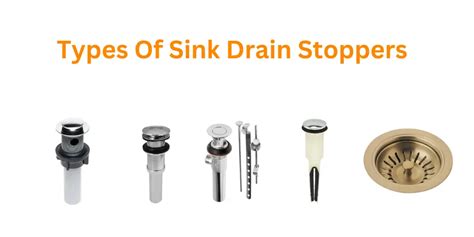 Types Of Bathroom Sink Drain Stoppers