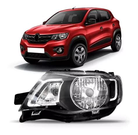 Farol Principal Renault Kwid 2017 2018 Regulagem Manual