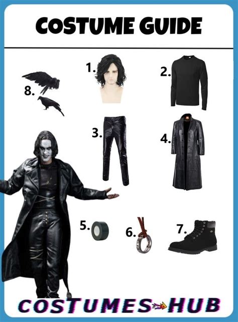 The Crow Costume Crow Costume Character Inspired Outfits Cosplay