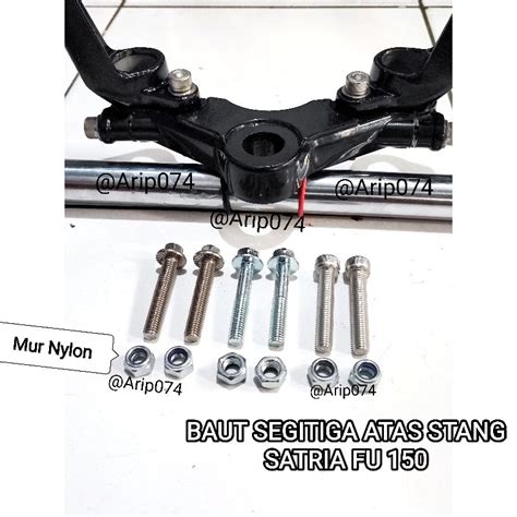 Jual BAUT MUR STANG SEGITIGA ATAS SATRIA FU 150 BAUT MUR NYLON STANG