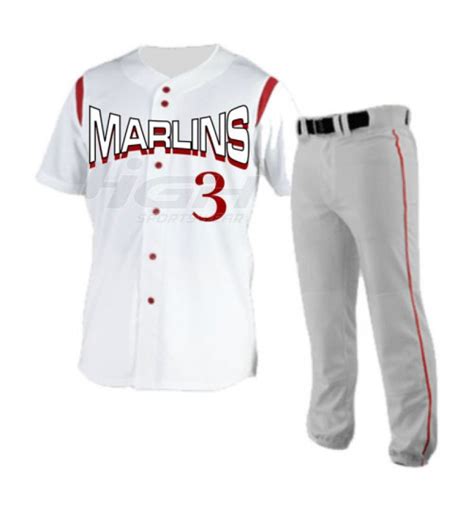 Custom Baseball Uniforms Full Set | High Quality Mens Baseball Uniforms ...