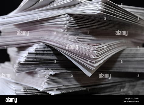 Newspaper Journal Communication Media New News Stack Letter Message