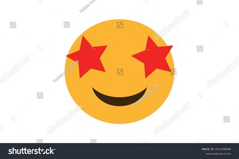 Star Struck Emoji Vector Star Struck Stock Vector Royalty Free