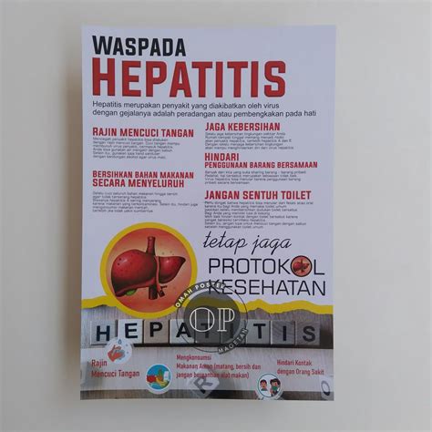 Jual Poster Kesehatan Poster Waspada Hepatitis Poster Edukasi