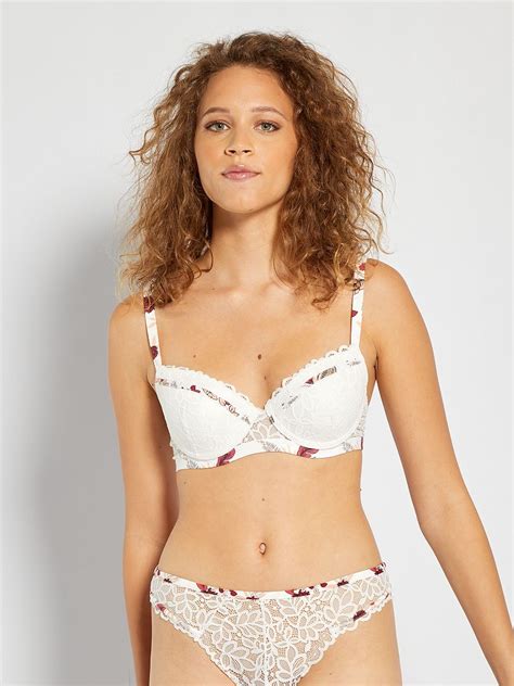 Voorgevormde Beha Envie De Lingerie Ivoor Kiabi