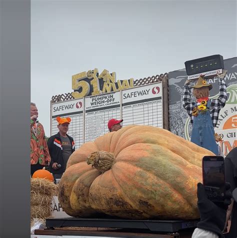 Pumpkin Weighing Pounds Wins World Championship