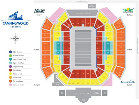 Camping World Stadium Seat Chart