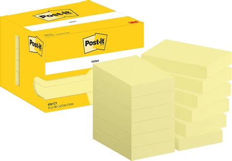 Post It Foglietti Canary Yellow Confezione Da 12 Blocchetti 100 Fogli