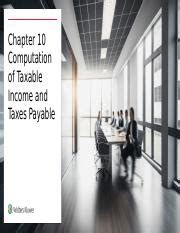 Chapter Pptx Chapter Computation Of Taxable Income And