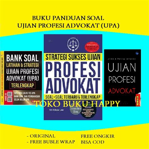 Jual Buku Panduan Lulus Ujian Profesi Advokat Strategi Sukses Ujian