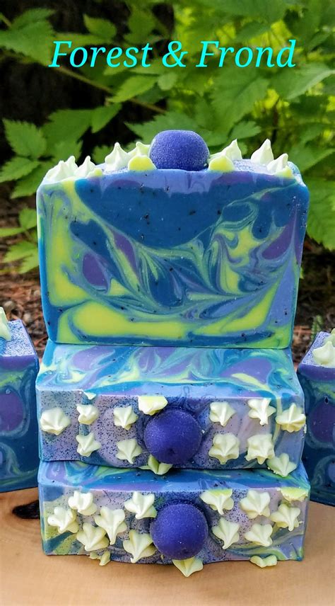 Blueberry Mimosa Artisan Handmade Soap By Forestandfrond Etsy