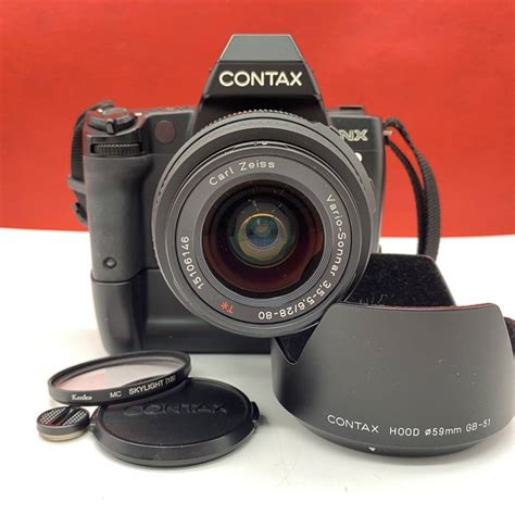 【やや傷や汚れあり】 A 防湿庫保管品 Contax Nx 一眼レフフィルムカメラ ボディ Vario Sonnar 35 5628