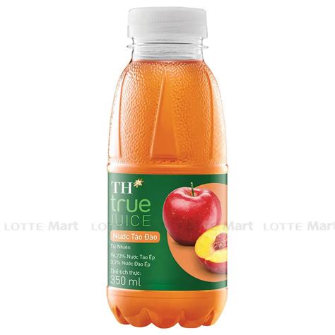 Nước Ép Táo Đào Th True Juice 350ml