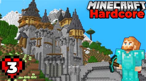 I Built A Mountain Castle Ep Minecraft Hardcore Survival Lets