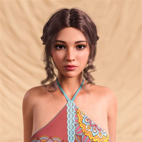 《创世纪 8》女性卡罗琳角色变形 Caroline Character Morph For Genesis 8 Female Genesis 8 Female Daz3ddl