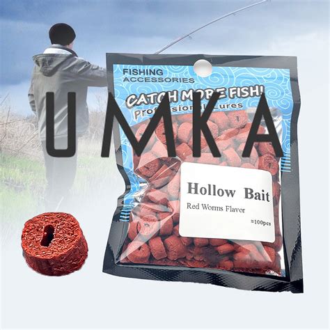 Spemall Hollow Red Bait Artificial Attractive Eco Friendly Insect