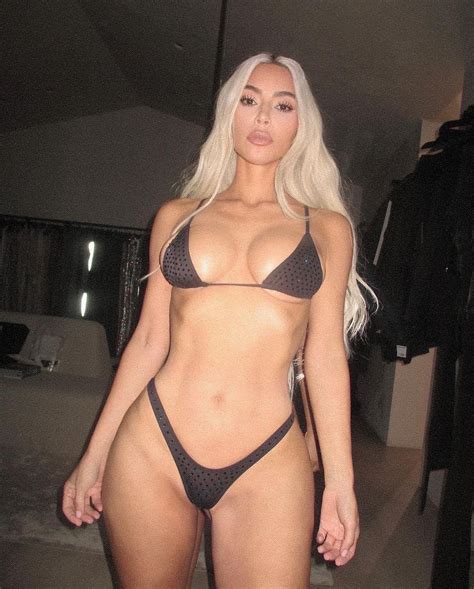 Kim Kardashians Most Naked Looks Of Including Her Thong Bikini