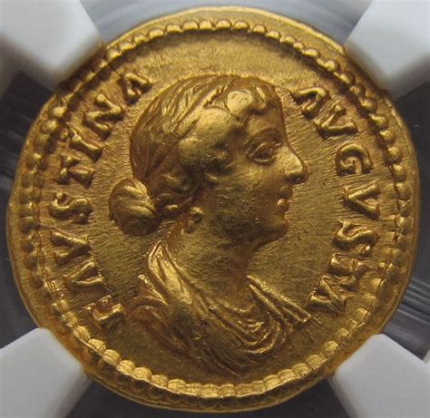 Roman Empire Av Gold Aureus Faustina Ii Junior Rome Mint Catawiki