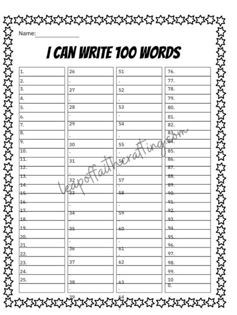 Free 100th Day Of School Printables 8 Worksheets Leap Of Faith Crafting