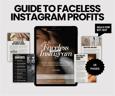 Guide To Faceless Instagram Profits With Master Resell Rights Mrr