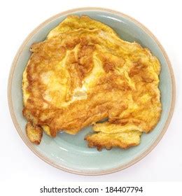 Fried Beaten Egg Thai Cuisine Omelet Stock Photo Shutterstock