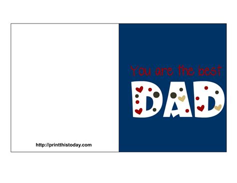 Free Fathers Day Cards Printable