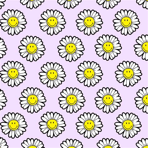 Aesthetic Flowers With Smiley Faces Wallpapers Wallpaper Cave