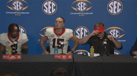 Kirby Smart Carson Beck Speak After Georgia Loses To Alabama In Sec