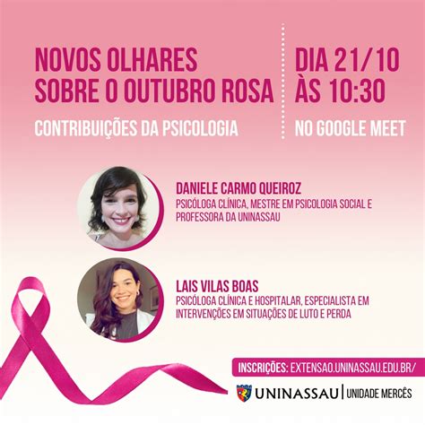 Unidade Promove Palestra Do Outubro Rosa Blog Dos Cursos Uninassau