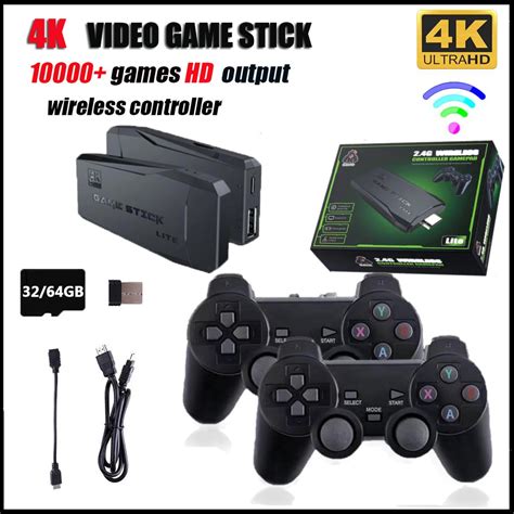 Jual Game Stick M8 Retro Game Console Wireless Gamepad HDMI TV 10 000