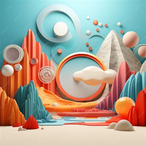 Premium Photo | Evolution of Modern 3D Art Unveiling New Dimensions in