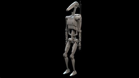 Artstation B1 Battle Droid Star Wars Game Assets